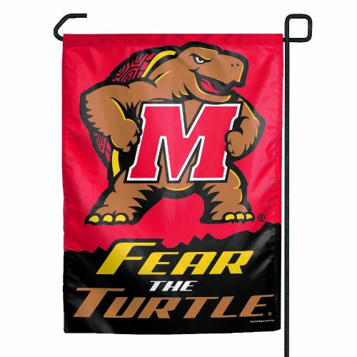 NCAA Maryland-Fear The Turtle Logo Garden Flag