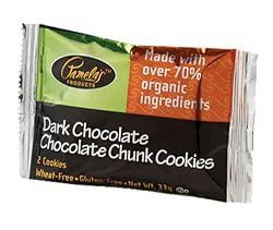 Pamela's Products Dark Chocolate-Chocolate Chunk Cookies, 2-Count Cookies (Pack of 50)