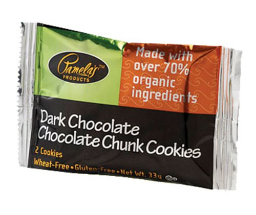 Pamela's Products Organic Dark Chocolate Chunk Cookie, 33gram Bags (Pack of 50)