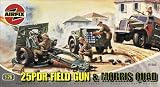 Airfix A01305 25pdr Field Gun & Quad 1:76 Scale Military Vehicle Series 1 Model Kit