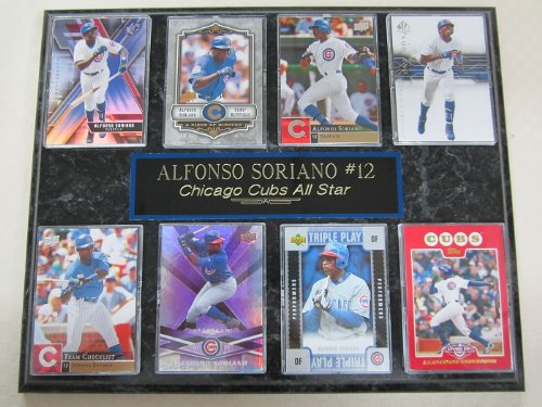 Chicago Cubs Alfonso Soriano 8 Card Plaque