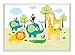 The Kids Room by Stupell Jungle Animal Rectangle Wall Plaque, 11 x 0.5 x 15, Proudly Made in USA