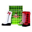 Elegant Baby Xmss Knee High Baby Girl Organic Socks - 3 Pk