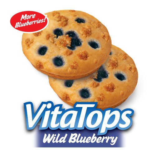 Vital & Delicious Wild Blueberry Vitatops, 2 Ounce (Pack of 24)