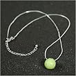 Tennis Ball Necklace with Silver Chain