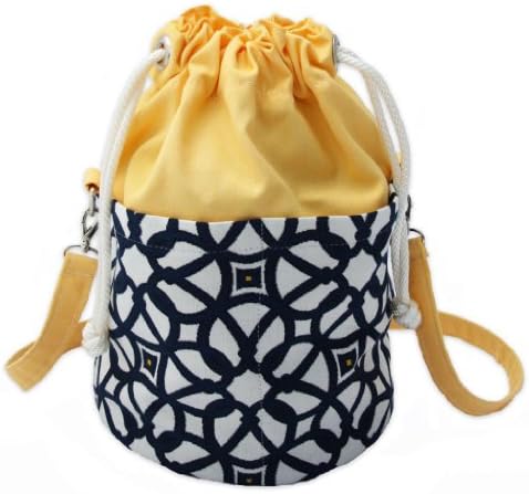 Beaudin Ditty Bag Arabesque Drawstring Canvas Duffle Bag - Sailcloth