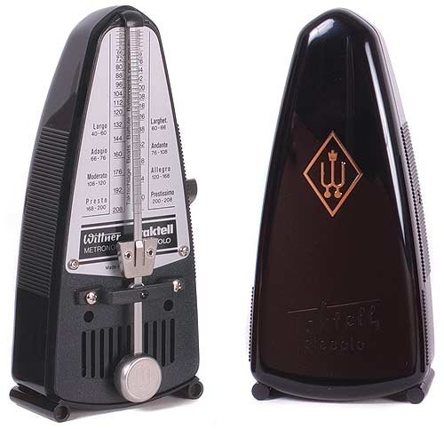 MusicalInstruments: Wittner Taktell Piccolo Metronome. Black