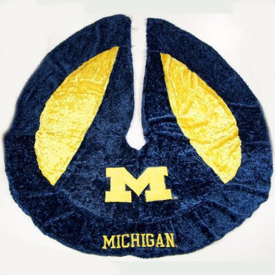 Buy MICHIGAN WOLVERINES OFFICIAL 56 WIDE CHRISTMAS TREE SKIRT by Forever Collectibles