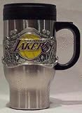 Los Angeles Lakers NBA Pewter Stainless Steel Travel Mug