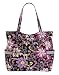 Vera Bradley Pleated Tote in Purple Punch