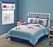 Colorful Sea Twin Quilt with Pillow Sham