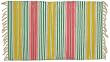 100% Cotton Flat Weave Rug Striped 2 X 3