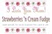 Gourmet Food : "I Love You Mom" Strawberries n' Cream Fudge Box