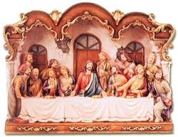 Decorative Plate - The Last Supper - 15 and 1/2in.x4in.x12 and 1/2in. - Imported