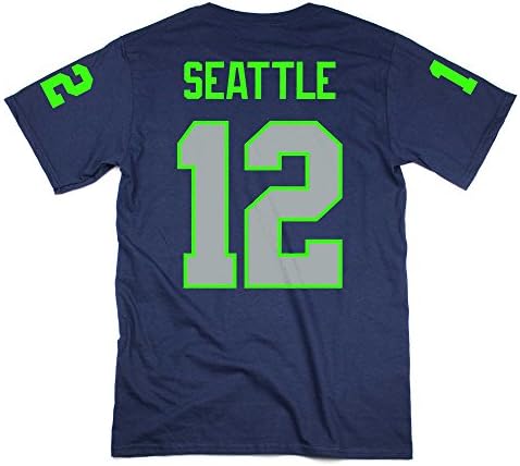 Seattle Seahawks 12th Man T-shirt (Navy, M)
