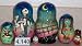 Nightmare before Christmas nesting doll 5 pc / 4 in #4.140
