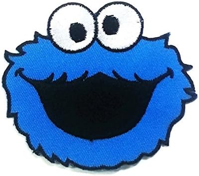 Cookie Monster Sesame Street Embroidered Iron on Patch 2.85 X 3.25 Inches
