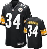 Rashard Mendenhall Youth Jersey: Home Black Game Replica #34 Nike Pittsburgh Steelers Youth Jersey