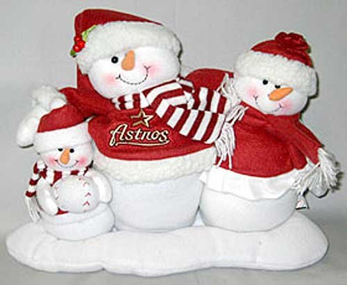 Houston Astros MLB Table Top Snow Family