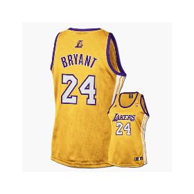 Kobe Bryant Los Angeles Lakers Women's Replica Adidas NBA Basketball Jersey (Gold)