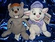 The Rescuers Bianca and Bernard Mouse 8" Plush Beanie Set