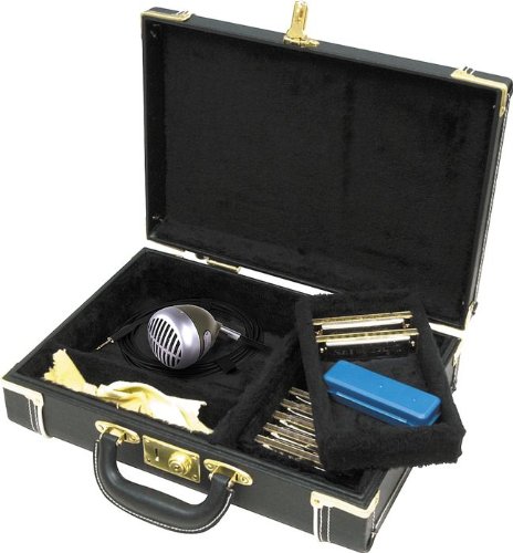 Musician's Gear Hardshell Harmonica Case Black