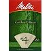 Melitta Bamboo Coffee Filters, #4, 80-Count Boxes (Pack of 6)