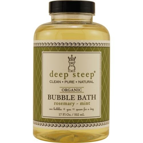 New - DEEP STEEP by Deep Steep ROSEMARY-MINT ORGANIC BUBBLE BATH 17 OZ - 165627