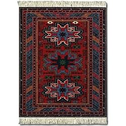 Lextra Lesghi Star MouseRug, 10.25 x 7.125 Inches, Red, Medium Blue and Navy, One (SLS-SE)