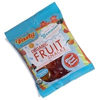 Tasty Brand Organic Fruit Snacks, Mixed Fruit Flavors, 2.75-Ounce Bags (Pack of 12)