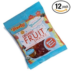 Tasty Brand Organic Fruit Snacks, Mixed Fruit Flavors, 2.75-Ounce Bags (Pack of... by Tasty Brand