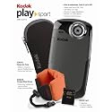 Kodak Playsport Zx3 Black Video Camera Bundle (Includes Camera, Case, Memory Card, and Strap)