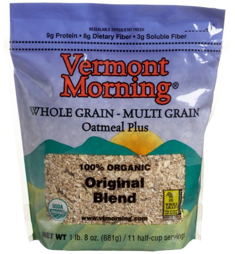 Vermont Morning Original Blend Oatmeal Plus, 24-Ounce Bags (Pack of 6) by Vermont Morning
