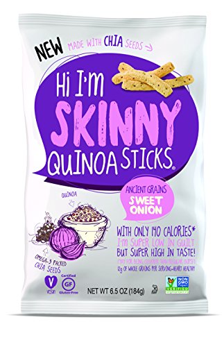 Hi I'm Skinny Sticks, Quinoa Sweet Onion, 6.5 Ounce (Pack of 12)