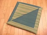 い草座布団 ロータス　60&times;60cm　捺染返し　ブルー　(#355809)