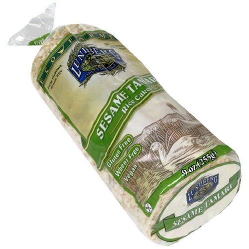 Lundberg Eco-Farmed Sesame Tamari Rice Cake, 9-Ounce Units (Pack of 12) by Lundberg