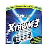 Schick Xtreme3 Cartridges, 4-Count Packages (Pack of 3)