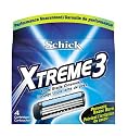 Schick Xtreme3 Cartridges, 4-Count Packages (Pack of 3)