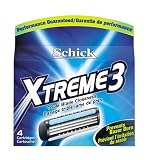 Schick Xtreme3 Cartridges, 4-Count Packages (Pack of 3)