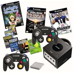 Nintendo GameCube Console - Jet Black with 3 Games