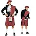 Shirley Fabulous Scotsman Costume, Red/Black, Medium/Large