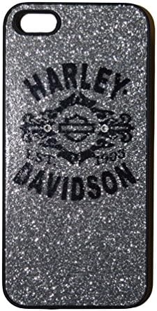 Harley-Davidson iPhone 5/5S Shell, Bar & Shield Silver Glitter Case 06922
