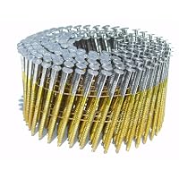 B and C Eagle 134X090HDRC Round Head 1-3/4-Inch by .090-Inch by 15 Degree Wire Collated Hot Dipped Galvanized Ring Shank Mini Coil Nail (5,400 Nails)
