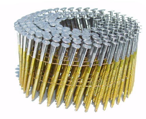 B  &  C Eagle 314X120HDRC Round Head 3-1/4-Inch by .120-Inch by 15 Degree Wire Collated Hot Dipped Galvanized Ring Shank Mini Coil Nail (2,500 per Box)