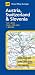 Austria, Switzerland and Slovenia (AA Road Map Europe Series)