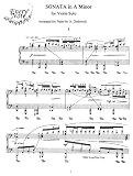 Bach J.S. Sonata in A Minor for Violin Solo (Piano Solo transcription by A. Godowsky): Instantly download and print sheet music