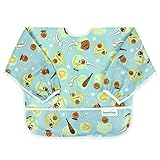 bumkins(バンキンス)スリーブビブ USA発お食事用防水長袖ビブ 6～24ヶ月 ひもタイプ All star(ブルー) SU206