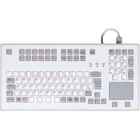 IP65 Sealed keyboard - suitable for rack mounting, with built in Touchpad USB