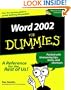 Word 2002 for Dummies