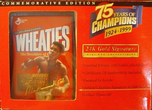 Buy Muhammad Ali 75 Years of Champions Wheaties Mini-box Collectible by Authentic images